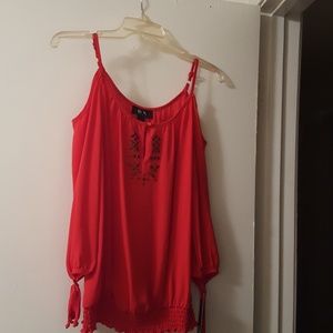 BCX-Cold Shoulder Top